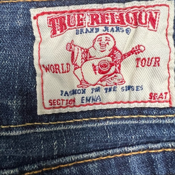 Rare Early 2000s Y2K Vintage Low Rise True Religion Jeans Style Emma Size 26 - Picture 3 of 4